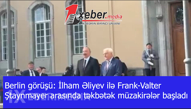 Berlin görüşü: İlham Əliyev ilə Frank-Valter Ştaynmayer arasında təkbətək müzakirələr başladı-VİDEO