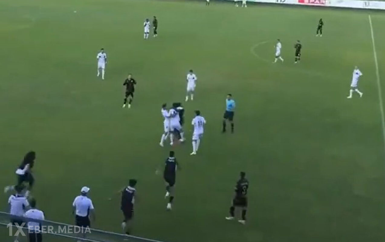 “Neftçi” və “Partizan” futbolçuları arasında əlbəyaxa dava - Video