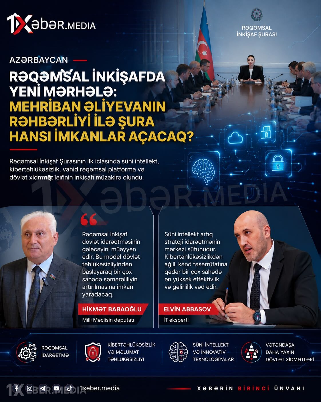 Rəqəmsal inkişafda yeni mərhələ: Mehriban Əliyevanın rəhbərliyi ilə yaradılan Şura hansı imkanlar açacaq?