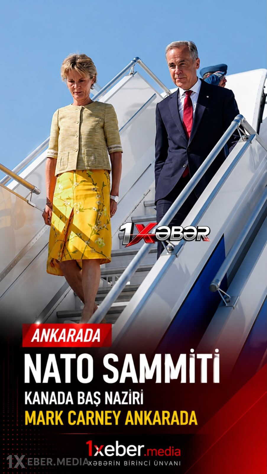 Kanadanın Baş naziri Mark Karni NATO Sammiti üçün Ankaraya gəldi