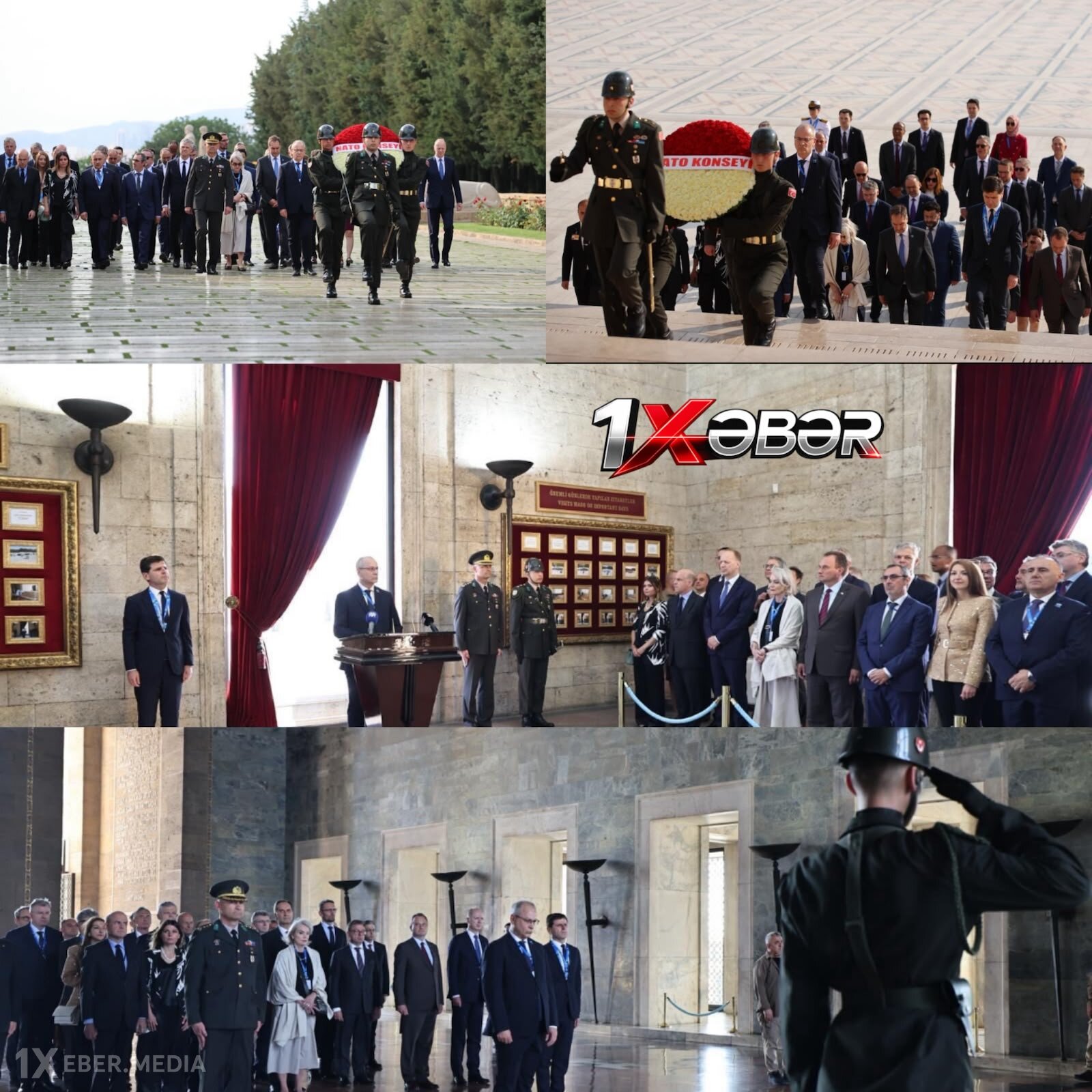 NATO nümayəndə heyəti Ankarada Anıtkabiri ziyarət etdi