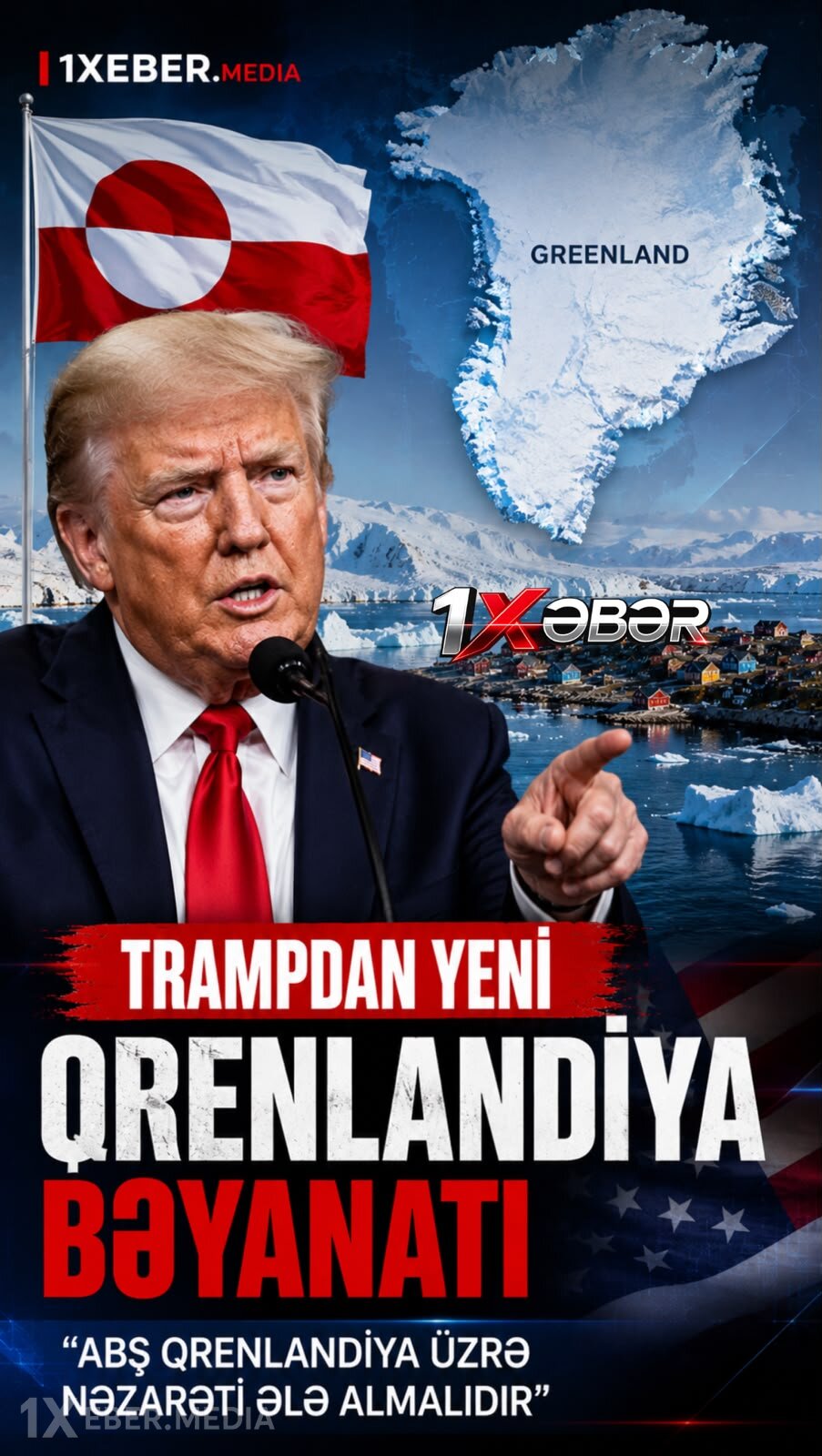 Tramp Qrenlandiya ilə bağlı iddiasından geri çəkilmir: “ABŞ nəzarəti ələ almalıdır”