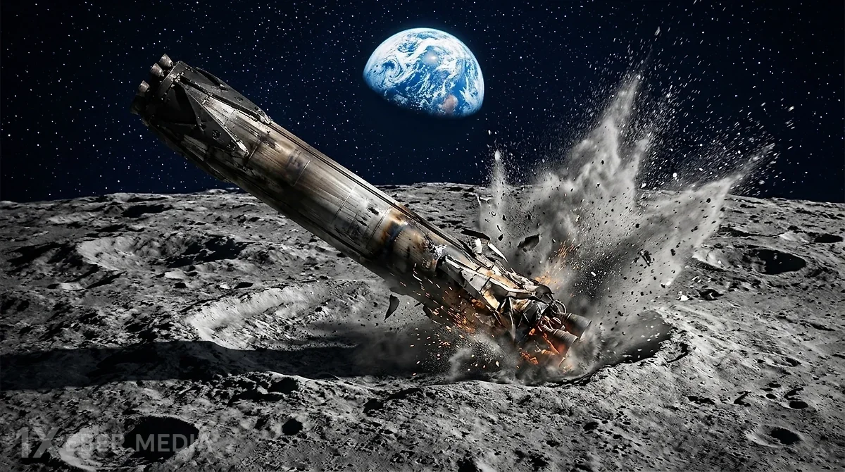 “SpaceX” raketi Aya çırpıldı
