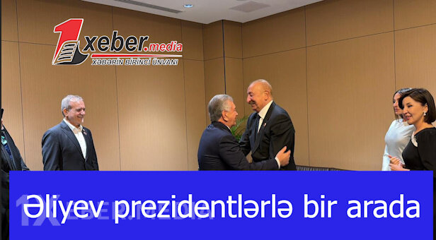 Əliyev prezidentlərlə bir arada-VİDEO
