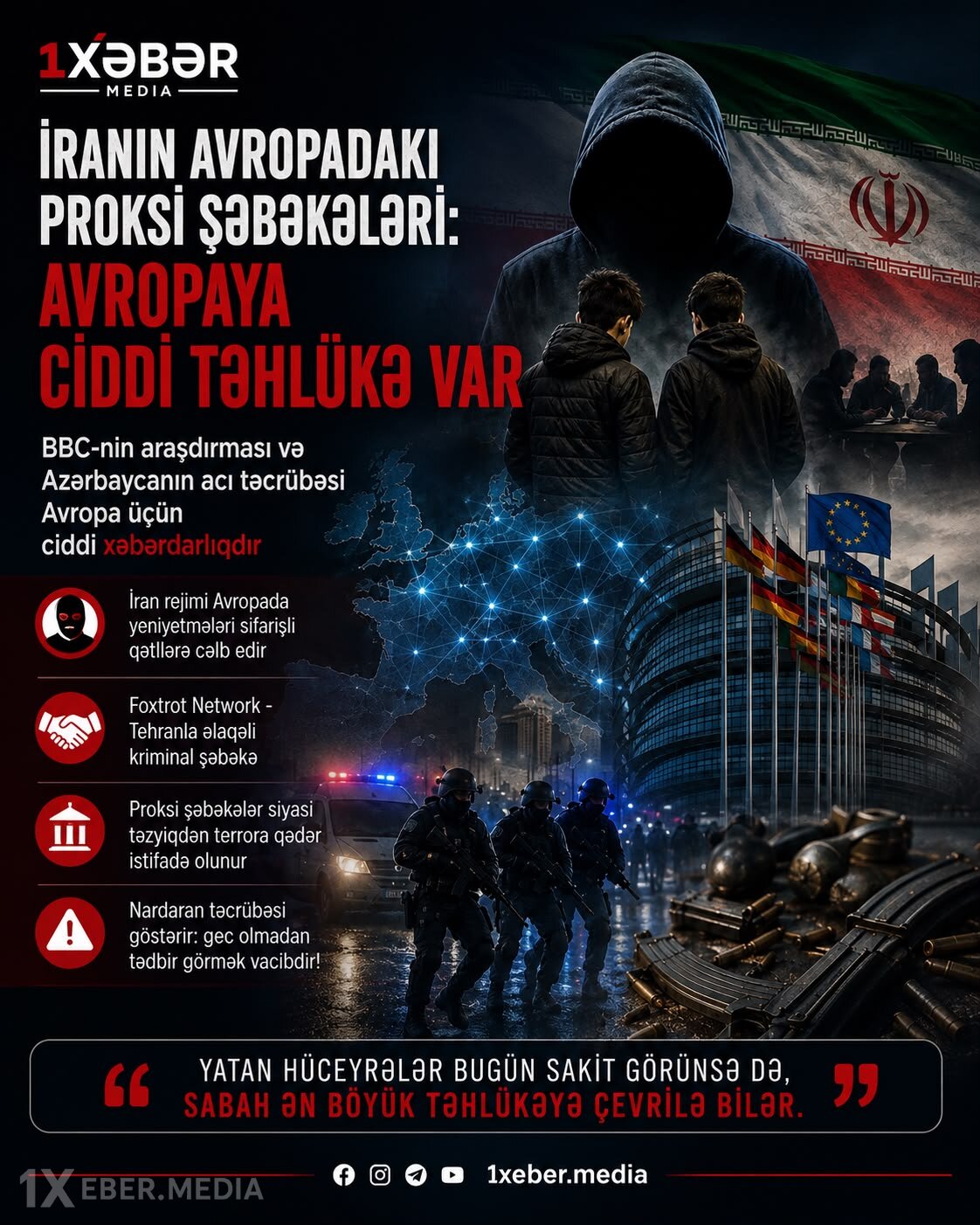 İranın Avropadakı proksi şəbəkələri: Azərbaycanın acı təcrübəsi Avropa üçün ciddi xəbərdarlıqdır