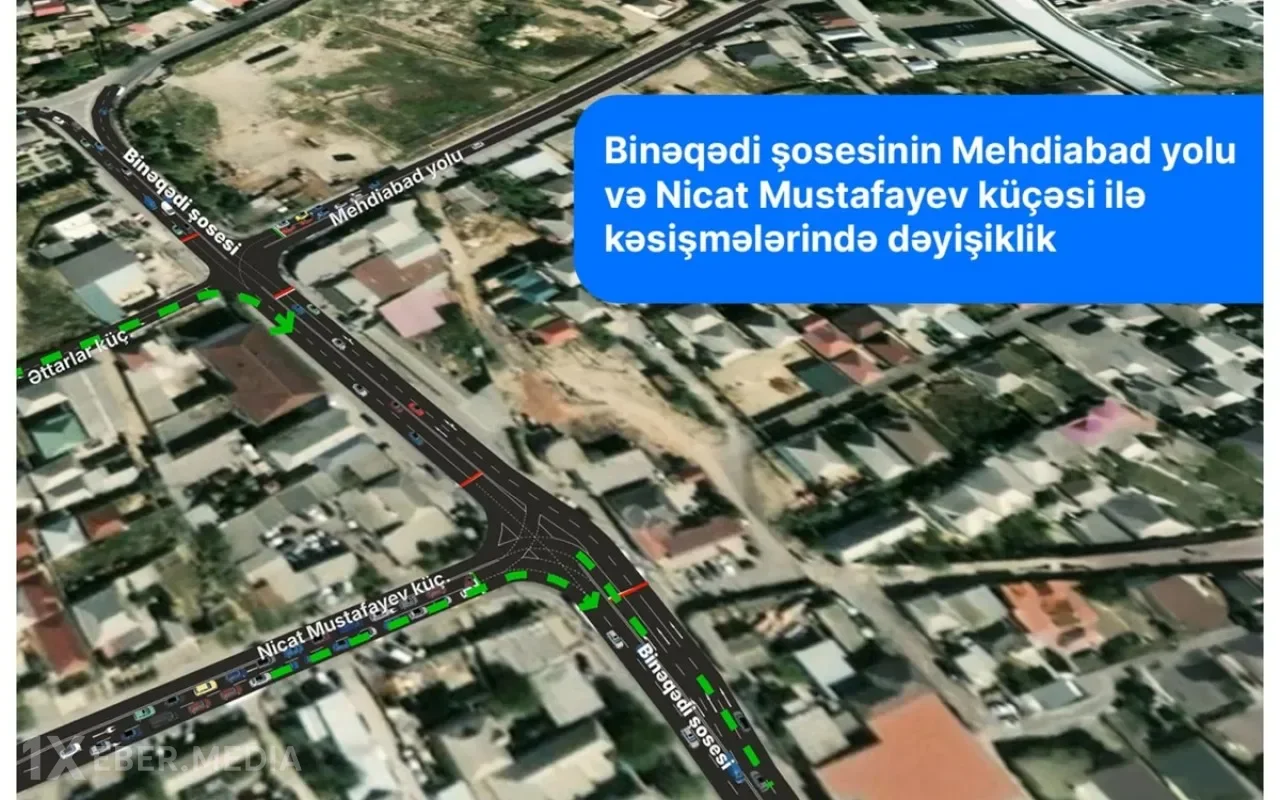 Bu yolda hərəkətin təşkili dəyişir - VİDEO