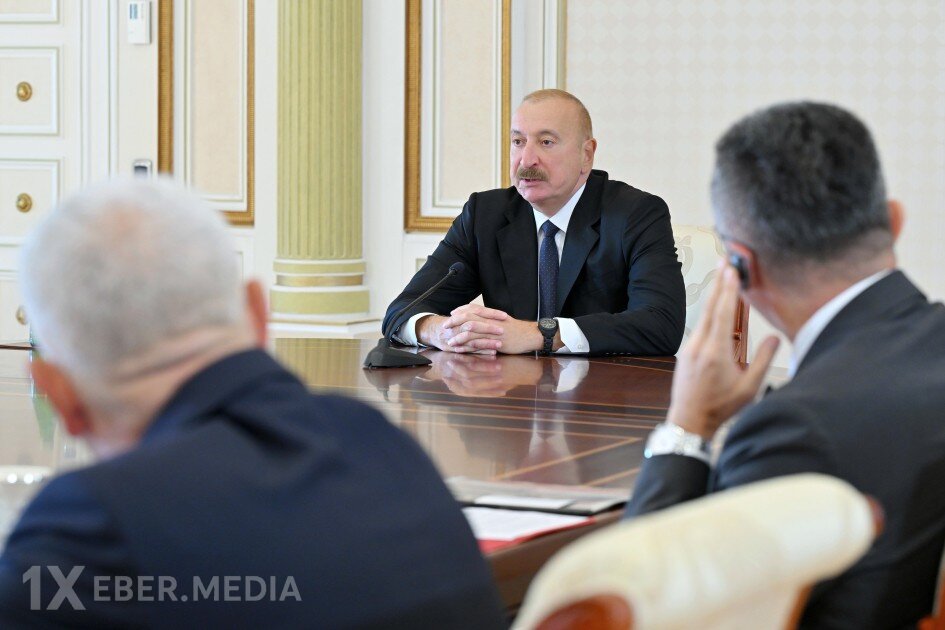 İlham Əliyev TDT ölkələrinin təhlükəsizlik üzrə rəhbərlərini qəbul etdi - FOTOLAR