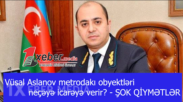 Vüsal Aslanov metrodakı obyektləri neçəyə icarəyə verir? - ŞOK QİYMƏTLƏR-VİDEO