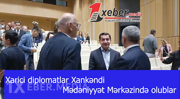 Diplomatik korpusun nümayəndələri Xankəndi Mədəniyyət Mərkəzinə gəliblər-VİDEO