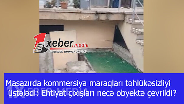 Masazırda kommersiya maraqları təhlükəsizliyi üstələdi: Ehtiyat çıxışları necə obyektə çevrildi?-VİDEO