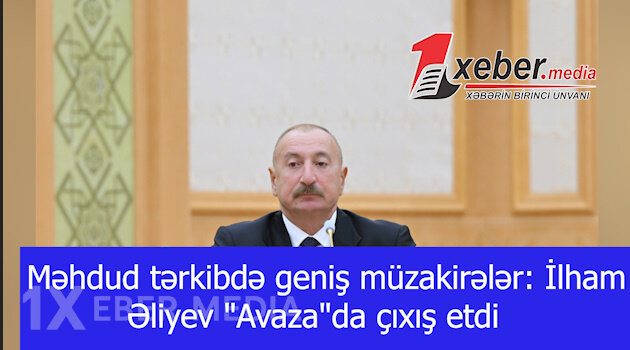 Məhdud tərkibdə geniş müzakirələr: İlham Əliyev "Avaza"da çıxış etdi -VİDEO