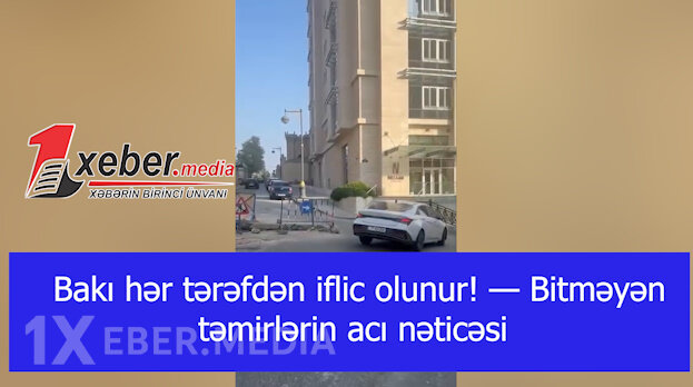 Bakı hər tərəfdən iflic olunur! — Bitməyən təmirlərin acı nəticəsi-VİDEO