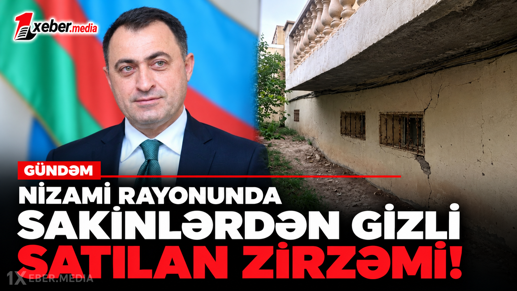 Nizami rayonunda mülkiyyət özbaşınalığı: Sakinlərdən gizli satılan zirzəmi!-VİDEO