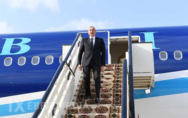 Prezident Türkmənistana getdi
