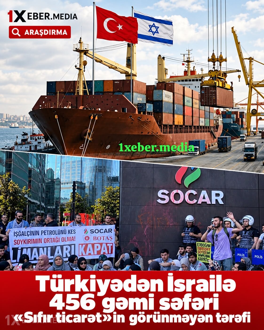 Türkiyədən İsrailə 456 gəmi səfəri: “Sıfır ticarət”in görünməyən tərəfi - ARAŞDIRMA - VİDEO