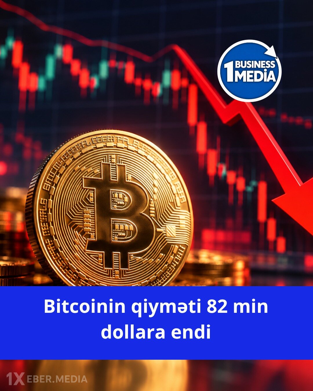 Bitcoinin qiyməti 82 min dollara endi