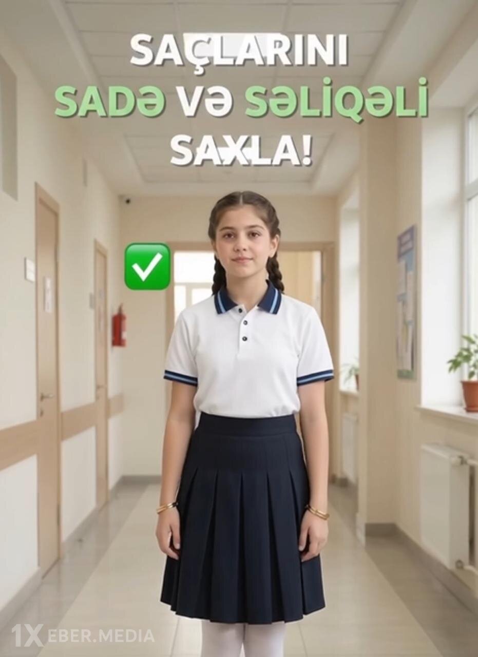Məktəbə məktəbli formasında gələk-VİDEO