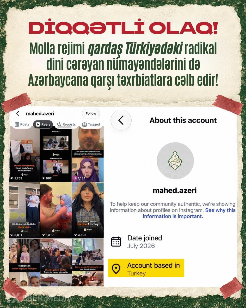 İnformasiya müharibəsində yeni taktika: Molla rejiminin Türkiyə üzərindən qurduğu təxribat şəbəkəsi ifşa olundu