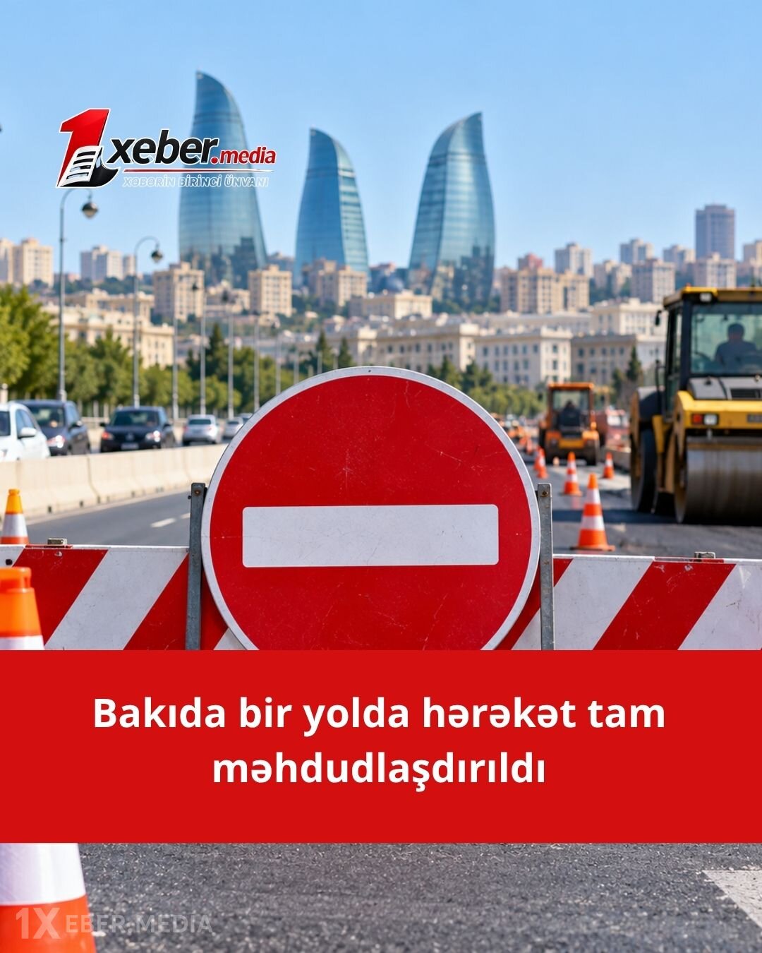 Zabrat-Maştağa avtomobil yolunun bir hissəsində nəqliyyat vasitələrinin hərəkəti dayandırılıb