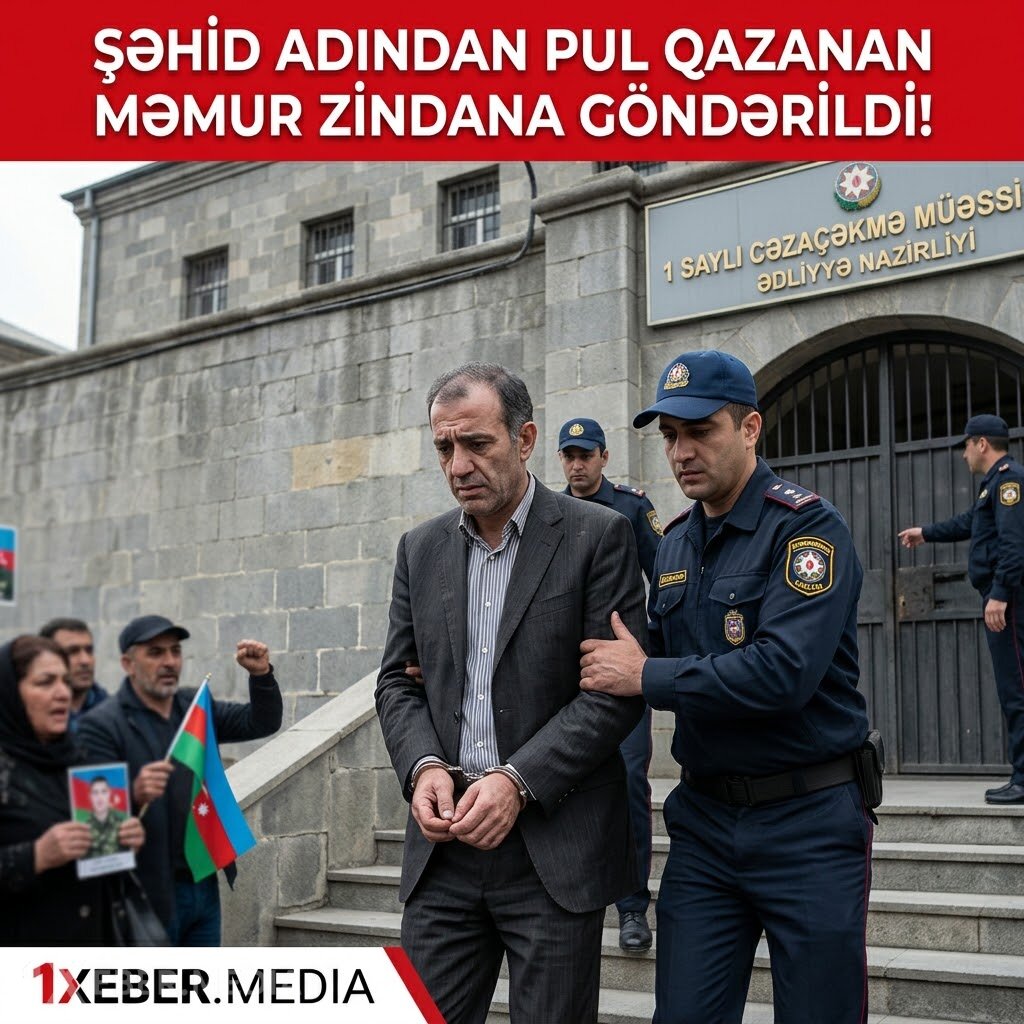 İcra hakimiyyətində böyük rəzalət: Şəhid adından pul qazanan məmur zindana göndərildi!