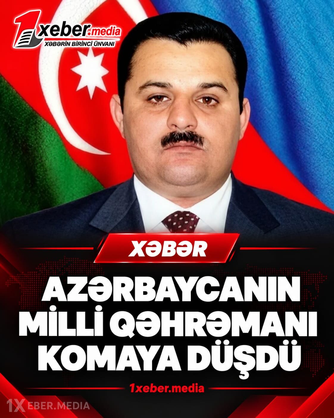 Milli Qəhrəman reanimasiyaya yerləşdirildi